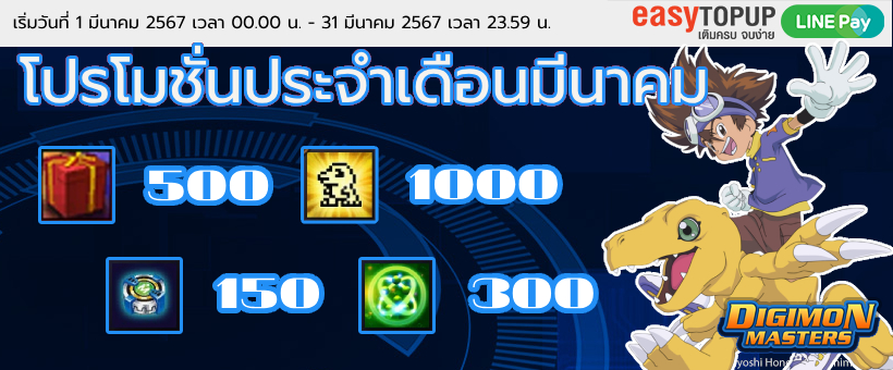 โปรโมชั่นประจำเดือนมีนาคม